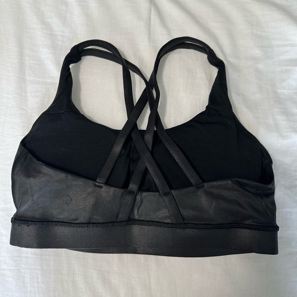 Black Reflective Lululemon Sports Bra